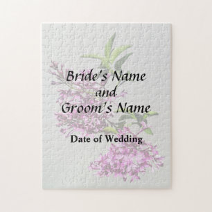 Puzzle Lilacs roses et produits Mariages Feuille