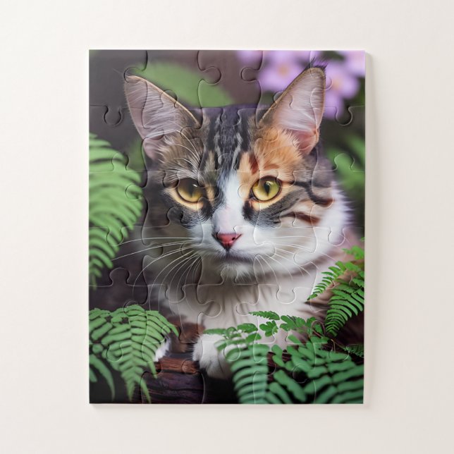 Puzzle Lilah l'enfer de Tortoiseshell : Un Chat d'une bea (Vertical)