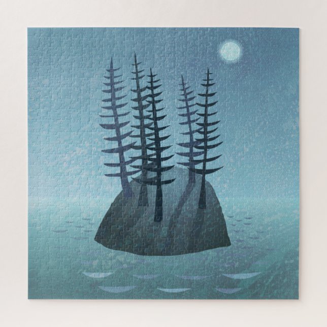 Puzzle L'île dans l'art océanique (Vertical)