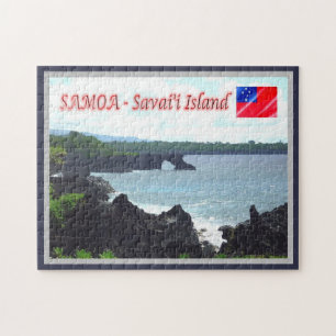Puzzle L'île de Savai'i - Littoral - Samoa -