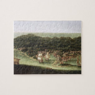 Puzzle L'île des Barbade, c.1694 (huile sur la toile)