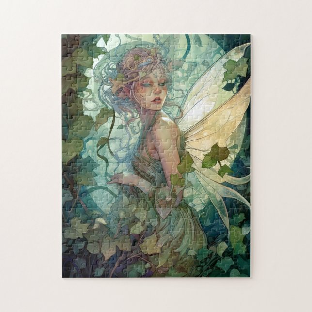 Puzzle L'Imaginaire Fairy Green Woodland (Vertical)
