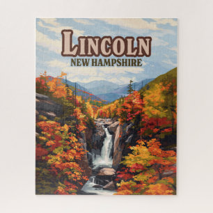 Puzzle Lincoln New Hampshire Franconia Falls Automne