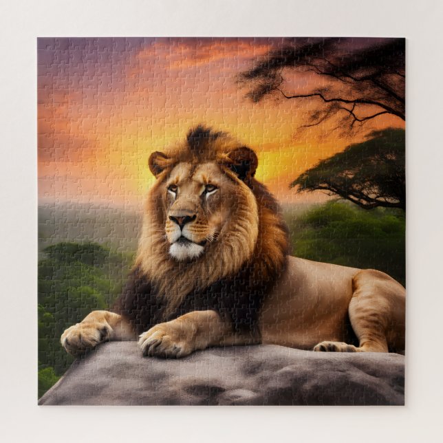 Puzzle Lion (Vertical)