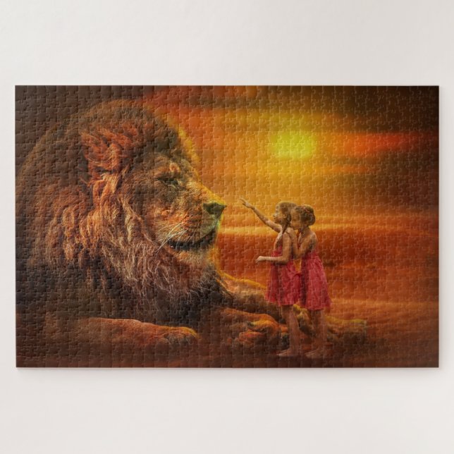 Puzzle Lion (Horizontal)