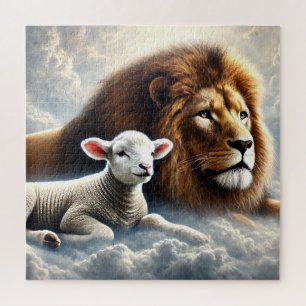 Puzzle Lion and Lamb