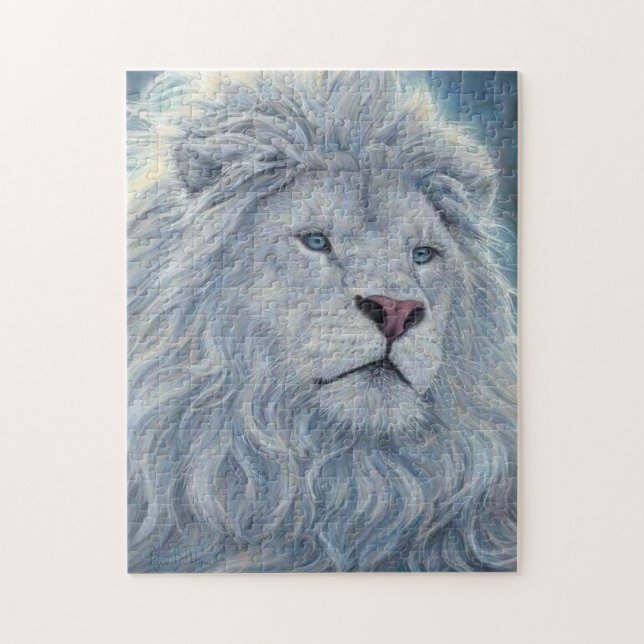 Puzzle Lion blanc (Vertical)