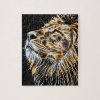 Puzzle Lion Fractalius rougeoyant principal