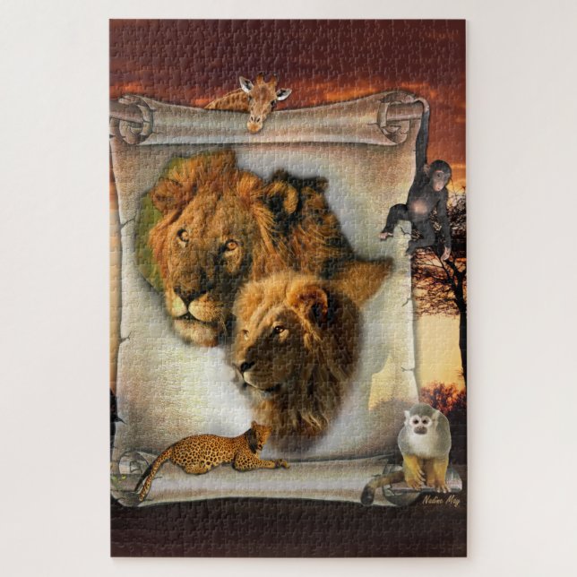 Puzzle Lion King et Queen (Vertical)