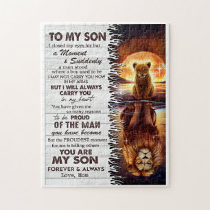 Puzzle Lion Mom To My Son I Closed My Eyes
