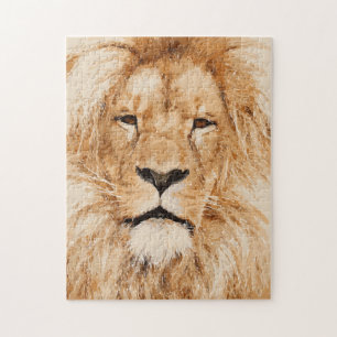 PUZZLE LION PORTRAIT