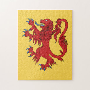 Puzzle Lion Rampant Gules