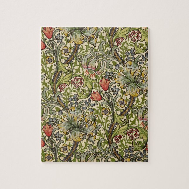 Puzzle Lis d'or de William Morris (Vertical)