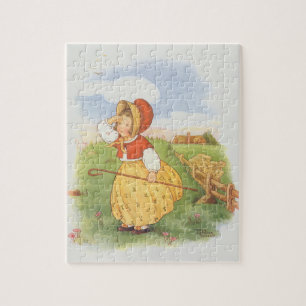 Puzzle Little Bo Peep vintage Comptine de Mère l'Oye