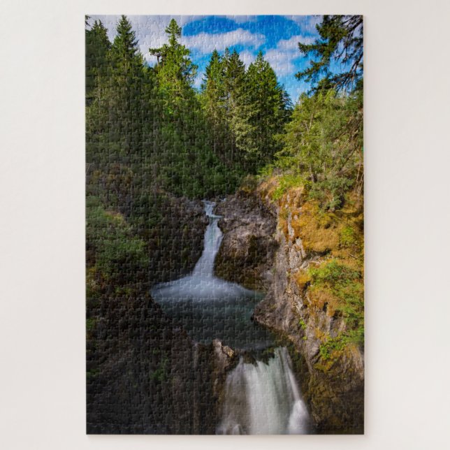 Puzzle Little Qualicum Falls Île Vancouver Canada (Vertical)