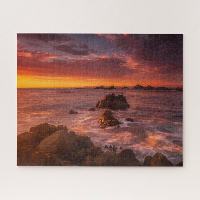 Puzzle Littoral | Sunset Pacific Grove Carmel California (Horizontal)