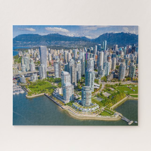 Puzzle Littoral | Vancouver, Colombie-Britannique, Canada (Horizontal)