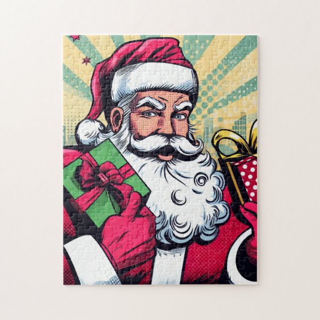 Puzzle Livre de bande dessinée Père Noël/Noël (Vertical)