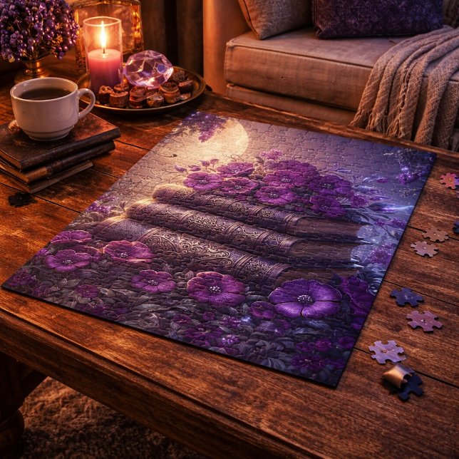 Puzzle Livre Gothique Fleur Violet (Créateur téléchargé)