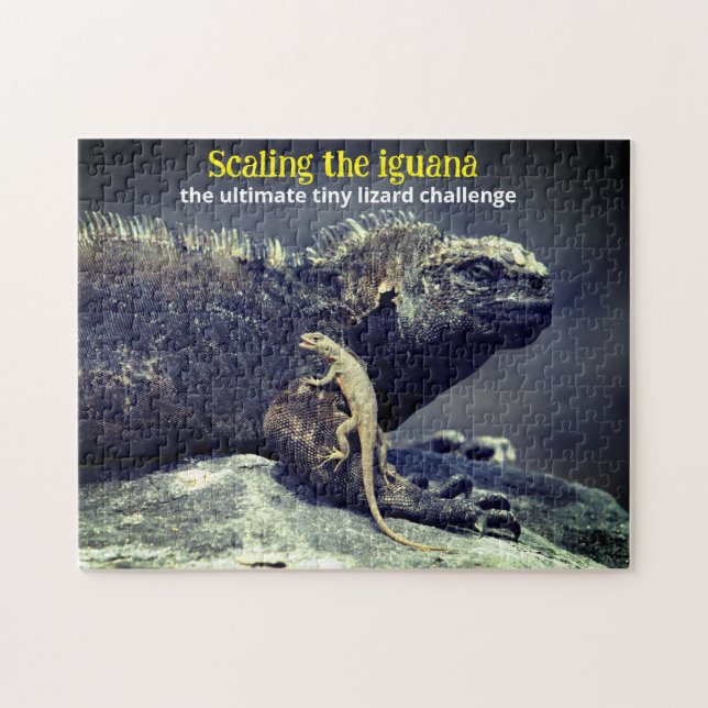 Puzzle Lizard marin d'Iguana et de lave (Horizontal)