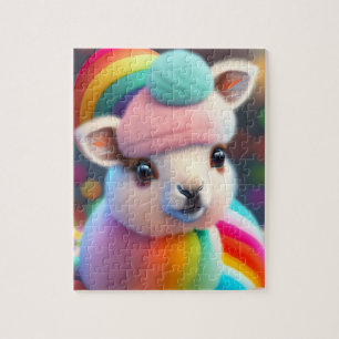 Puzzle Llama colorée