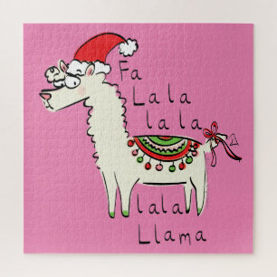 Puzzle Llama Cute Drôle Noël Vacances