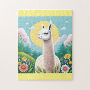Puzzle Llama Dans Le Jardin