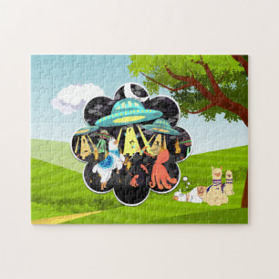 Puzzle Llama vs Evil Squid Epic Space Battle