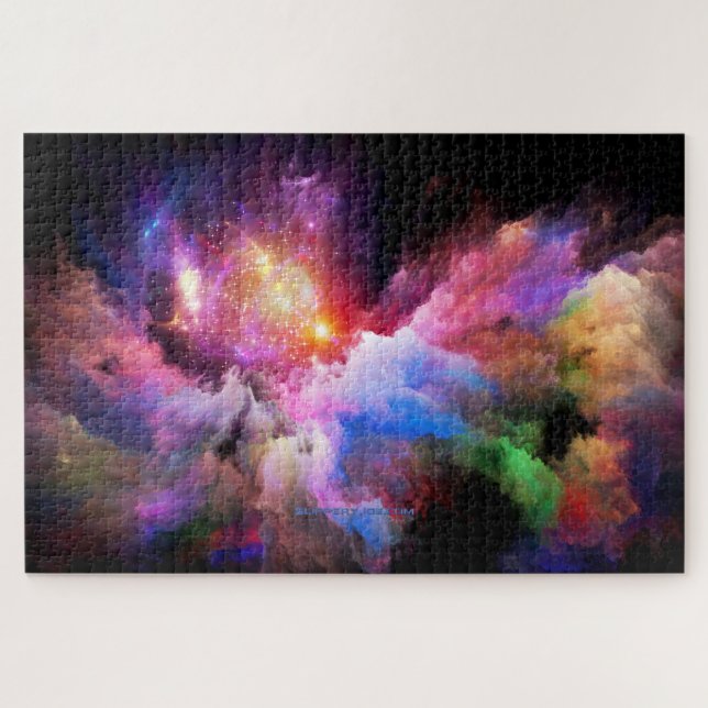 Puzzle L'oeuvre Cloud de SlipperyJoe abstraite surre vibr (Horizontal)