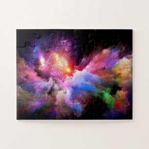 Puzzle L'oeuvre Cloud de SlipperyJoe abstraite surre vibr