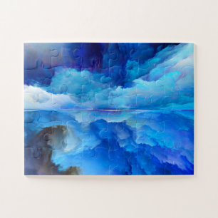 Puzzle L'œuvre d'art abstraite de SlipperyJoe sur nuage c