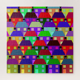 PUZZLE LOGEMENTS COLORÉS COMMUNAUTÉ D'ACCUEIL 
