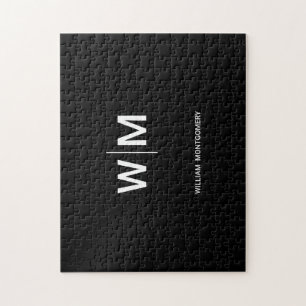 Puzzle Logo de marque noire   Entreprise