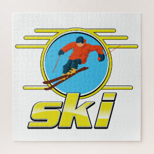 Puzzle Logo de ski des années 90