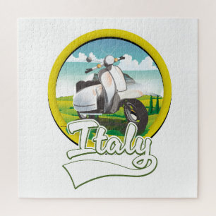 Puzzle logo Italie Voyage Scooter