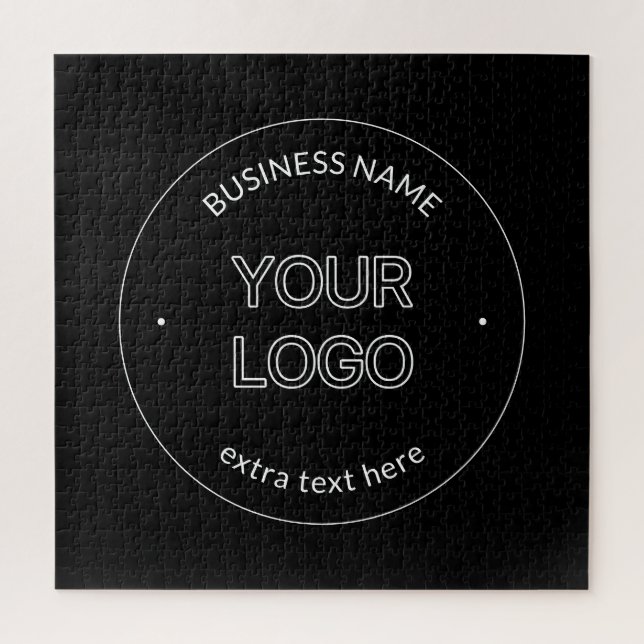 Puzzle Logo modifiable Remplacement et nom de l'entrepris (Vertical)