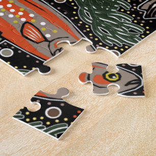 Puzzle Loisirs Lakehouse Vacation Poisson d'eau douce élé