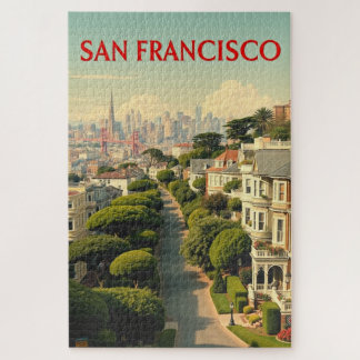 Puzzle Lombard Street, San Francisco | Rétro vintage