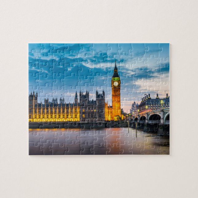 Puzzle Londres Big Ben Chambres du Parlement Skyline (Horizontal)