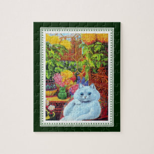 Puzzle Louis Wain - chat anthropomorphe blanc avec la