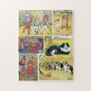 Puzzle Louis Wain De Nombreuses Peintures De Chats Amusan