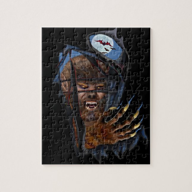 PUZZLE LOUP-GAROU D'HURLEMENT DE DÉCHIRURE (Vertical)