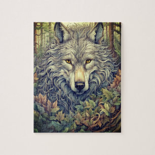 Puzzle Loup gris