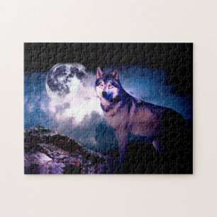 Puzzle Loup lunaire