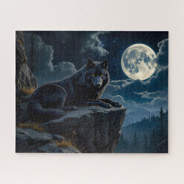 Puzzle Loup Noir (Horizontal)