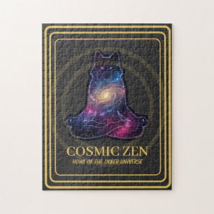 Puzzle Loup Zen Cosmique – Animal Spirituel de la Galaxie