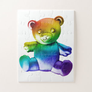 Puzzle L'ours en peluche en métal brossé SlipperyJoe's dé