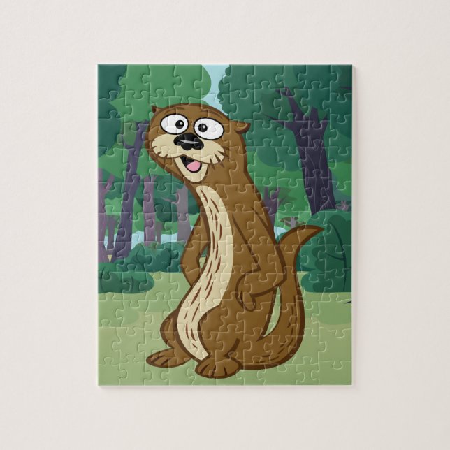Puzzle Loutre de Rick | Reggie de garde forestière (Vertical)