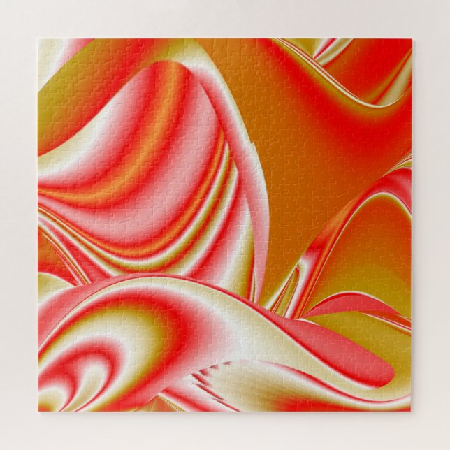 Puzzle Love and Gold Abstrait 3D Rainbowart (Horizontal)