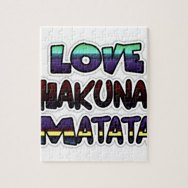 Puzzle Love Hakuna Matata Cadfts (Vertical)